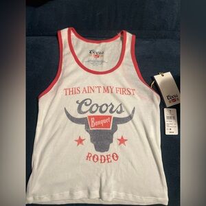 Windsor White and Red Coors Banquet Tank